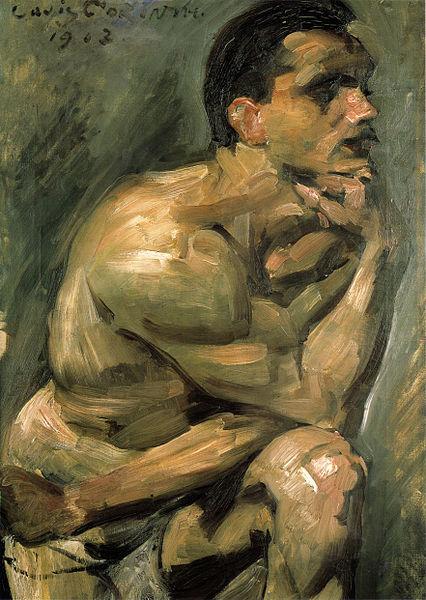 Lovis Corinth Mannlicher Halbakt